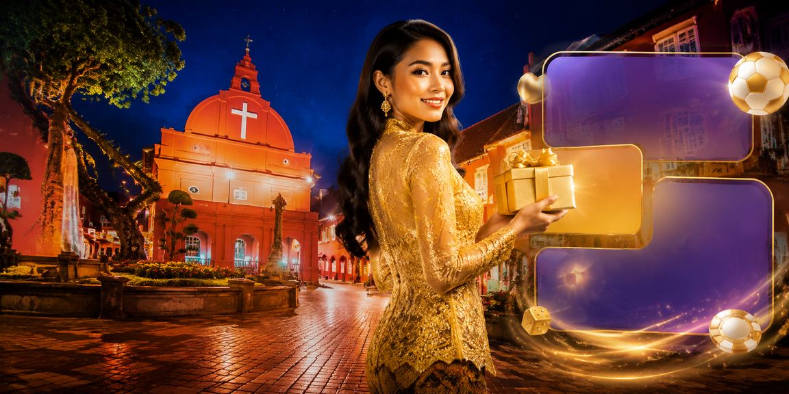 Suasana permainan kasino Melaka dengan pakaian kebaya tradisional Malaysia