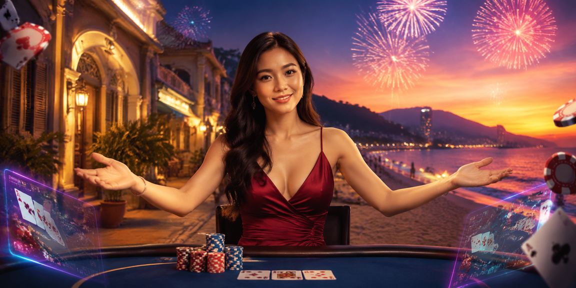 Suasana permainan kad poker gaya Melayu di Penang dalam talian